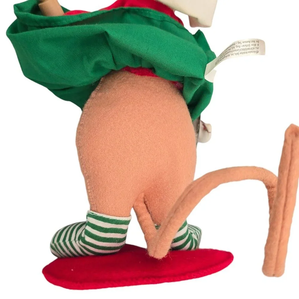 Annalee 2008 Chef Mouse Doll Rolling Pin & Cookie Cutter 10
